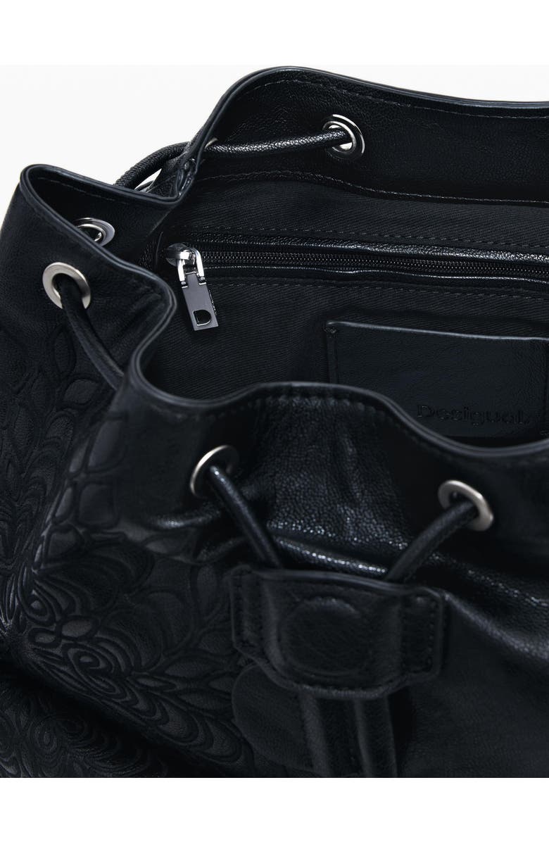 Desigual Mini Floral Embossed Convertible Backpack, Alternate, color,