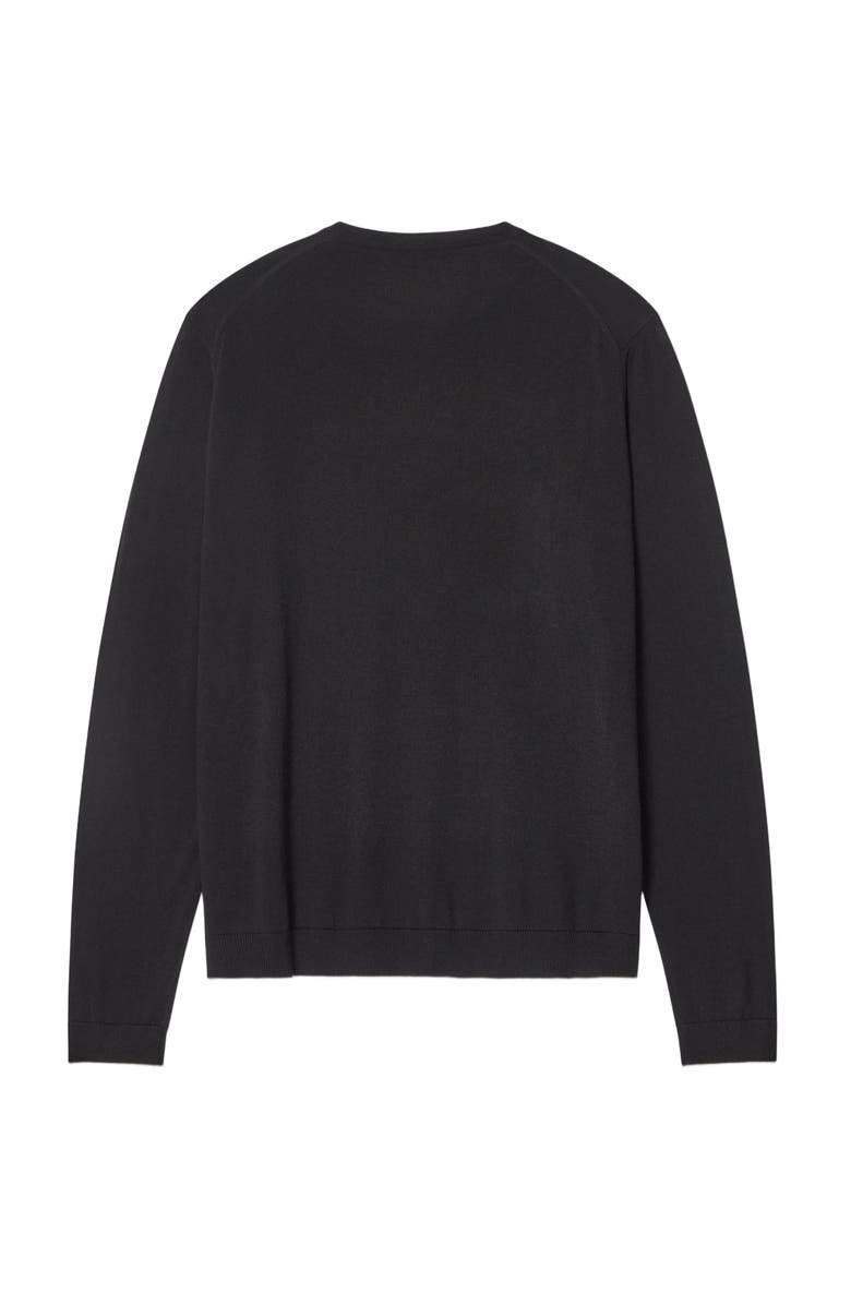 Robert Talbott Keaton Crewneck Sweater, Alternate, color, Black With Gray Tipping