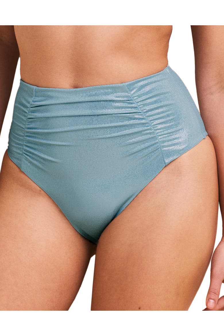 Rina Swimwear High-Waist Bikini Bottom, Main, color, Light blue