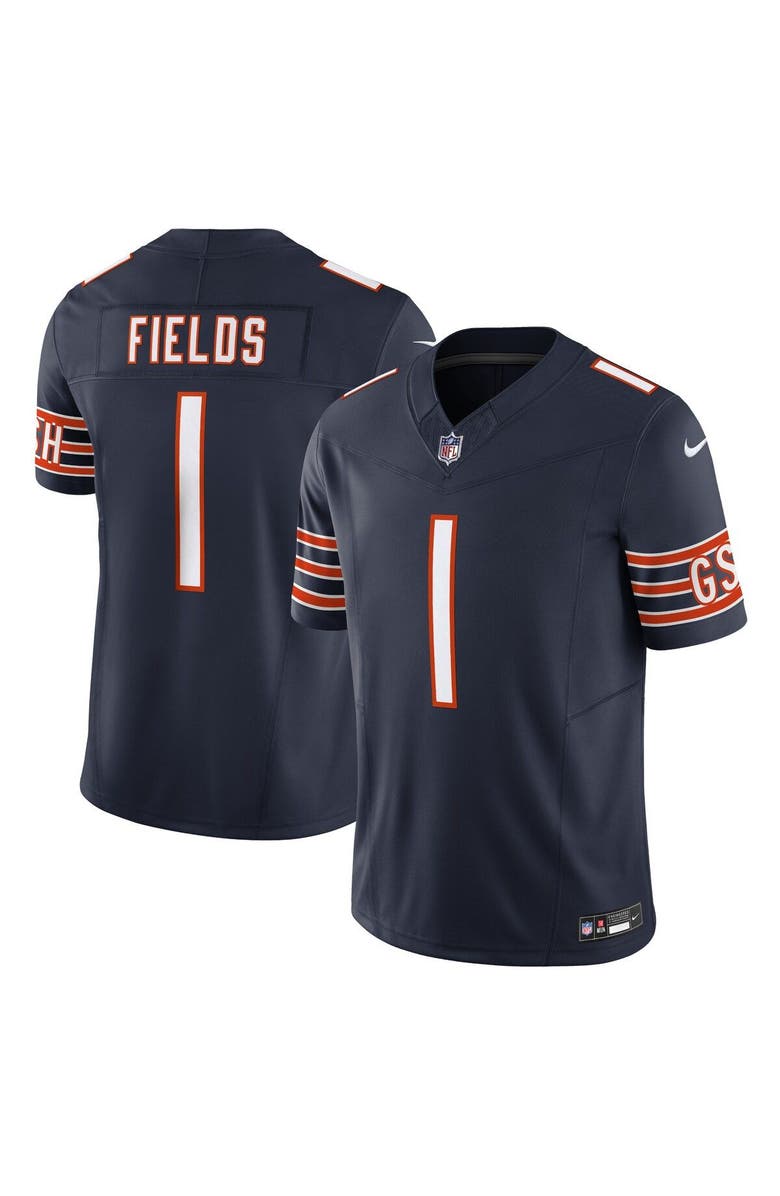 Nike Men's Nike Justin Fields Navy Chicago Bears Vapor F.U.S.E. Limited Jersey, Main, color,