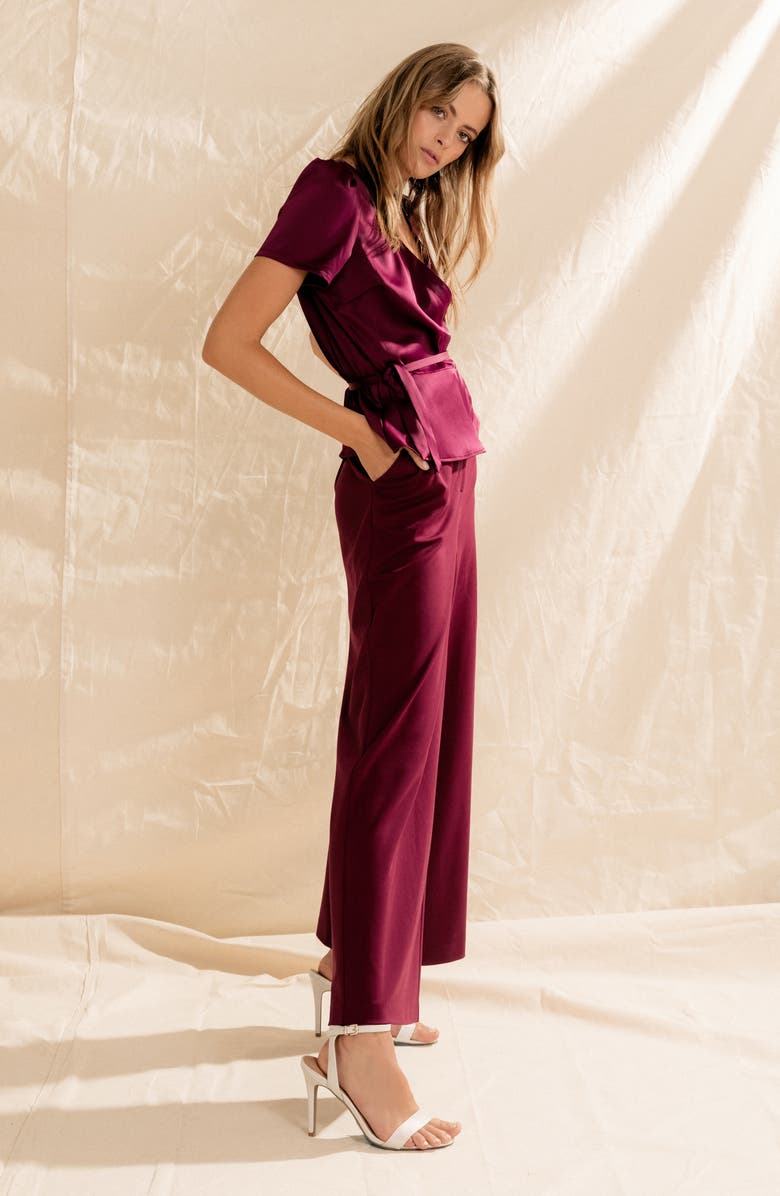 CHRISELLE LIM COLLECTION Chriselle Lim Lola Wide Leg Pants, Alternate, color, 