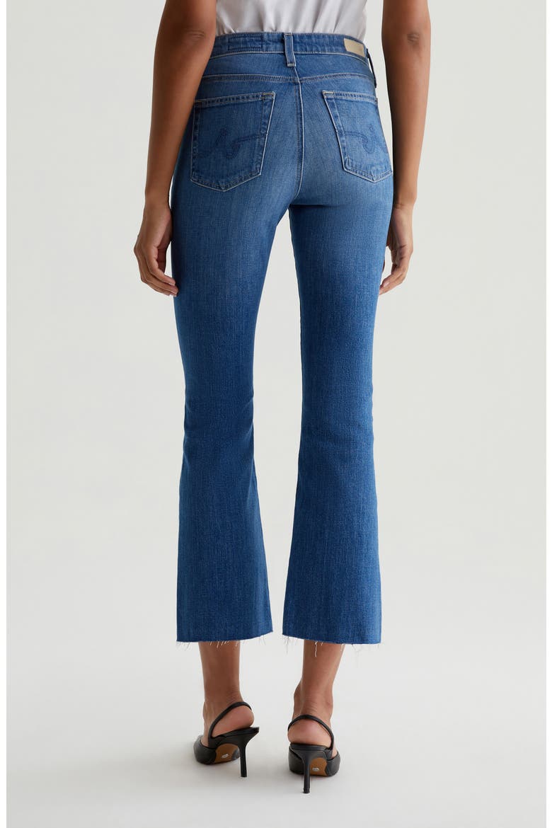 Farrah Raw Hem Crop Bootcut Jeans, Alternate, color, RUNWAY