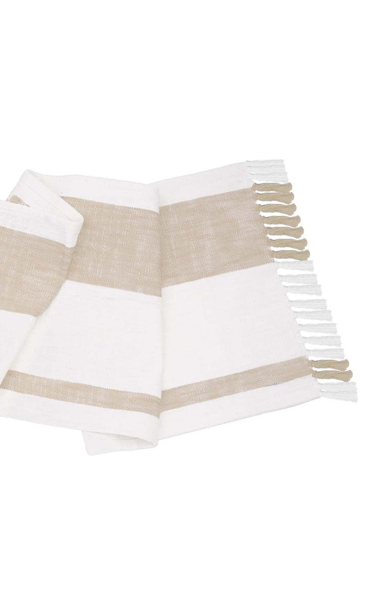 carol & frank Morgan Striped Table Runners Collection, Alternate, color, Brown