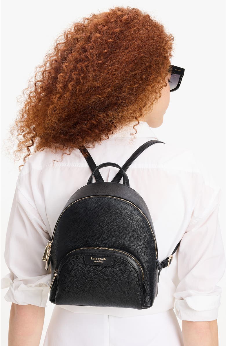 Kate Spade New York small hudson pebbled leather backpack, Alternate, color,