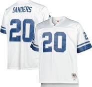 Mitchell & Ness Men's Mitchell & Ness Barry Sanders White Detroit Lions Big & Tall 1996 Retired Player Replica Jersey