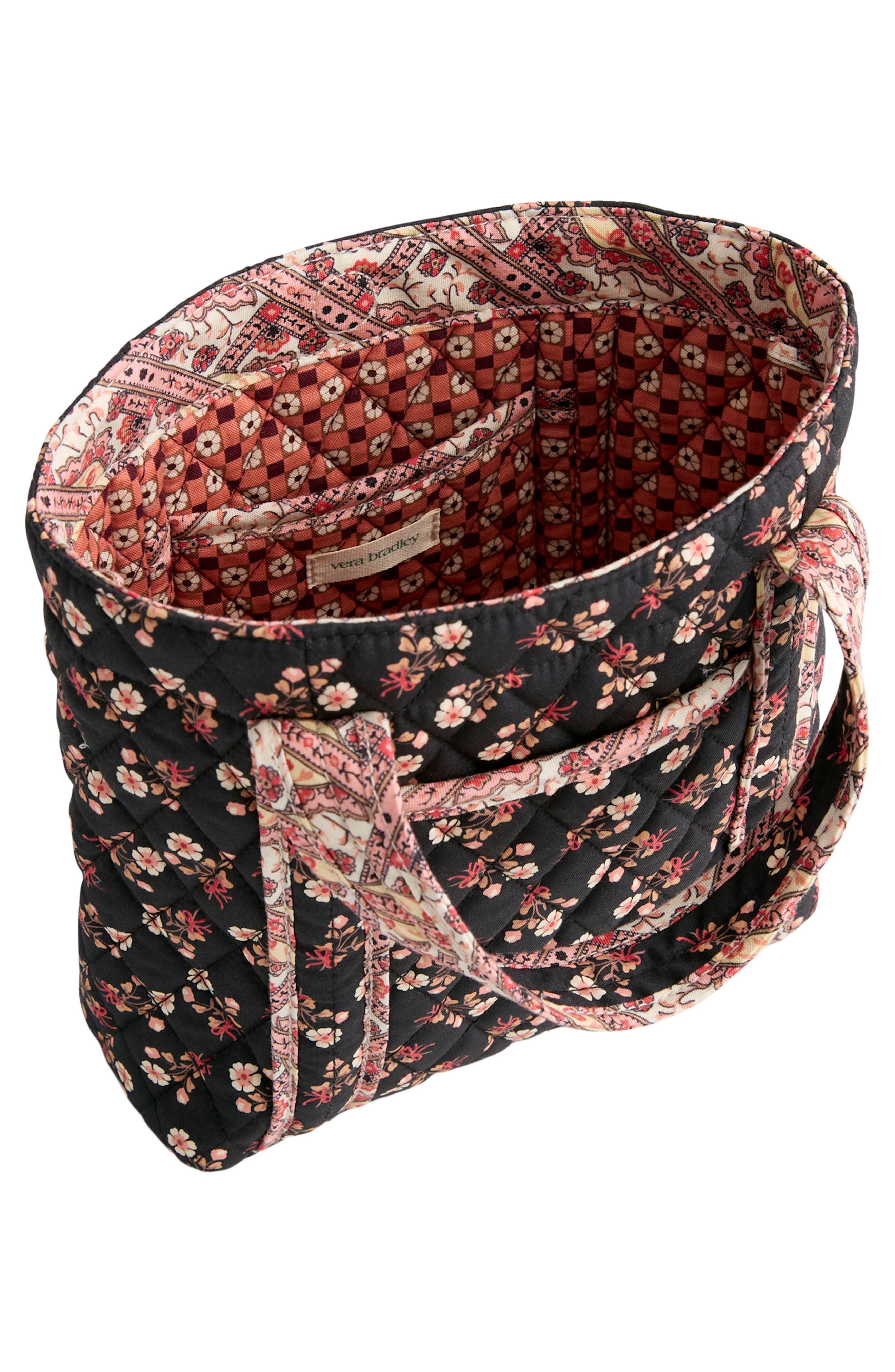 VERA BRADLEY Mini Hathaway Ditsy Floral Quilted Reversible Tote, Alternate, color, Melissa Ditsy