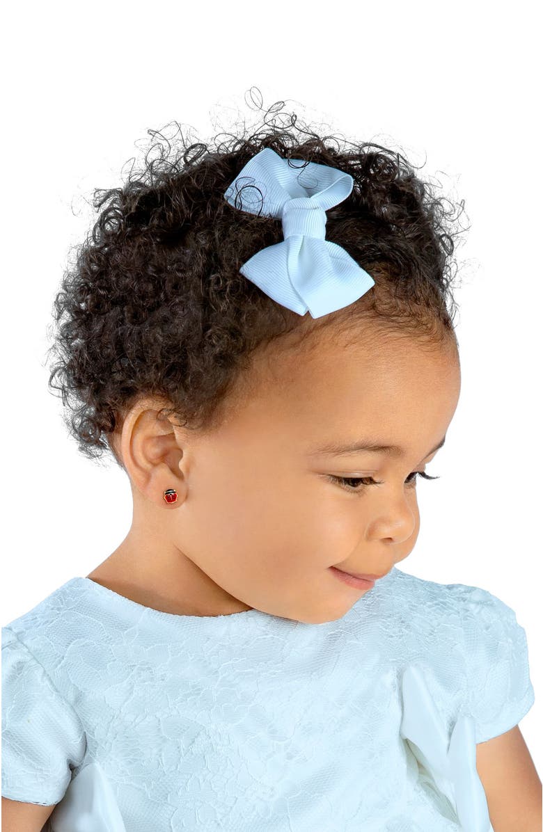 Tiny Blessings 14K Gold Red Lil' Ladybug Studs Screw Back Earrings, Alternate, color, 14K Yellow Gold