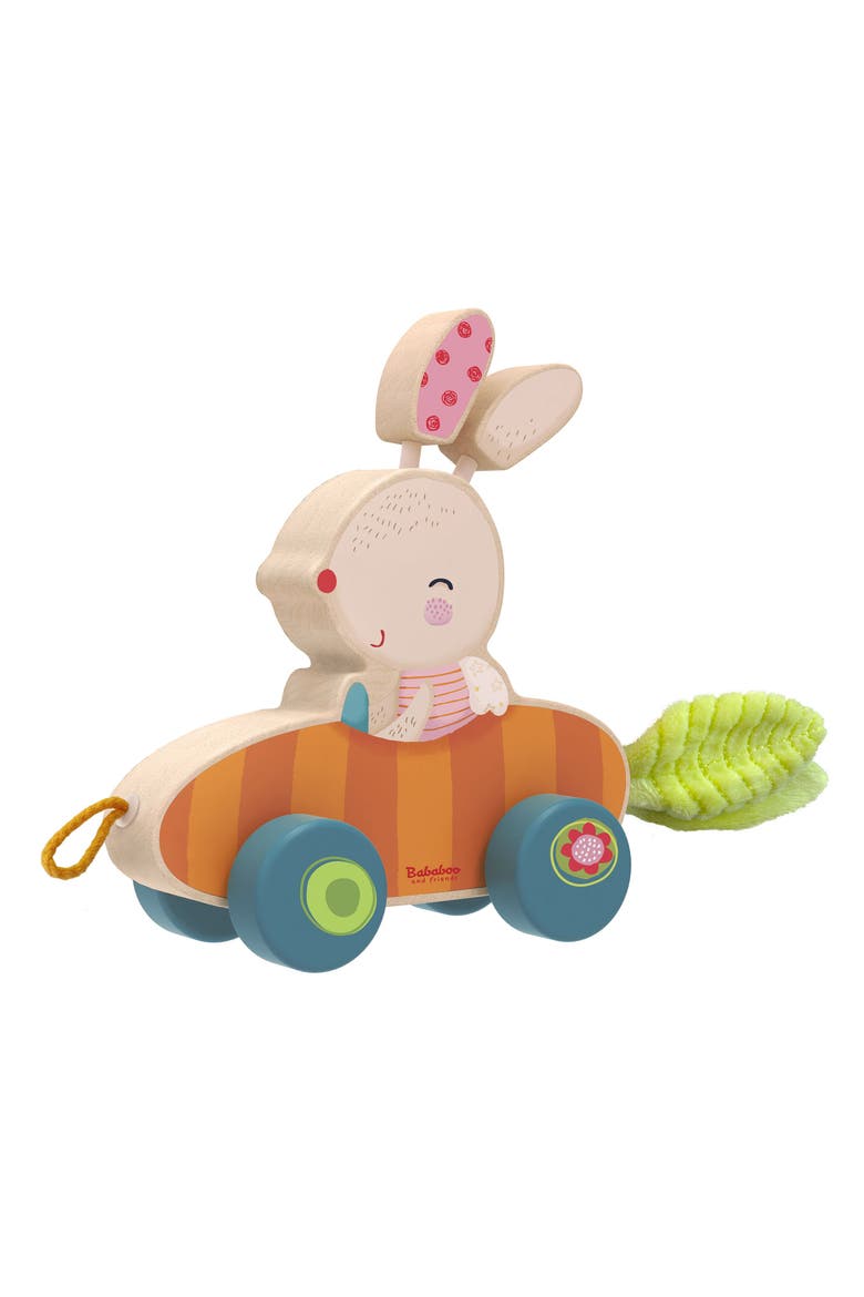 Pippa Bunny Push and Pull Toy, Main, color, Orange