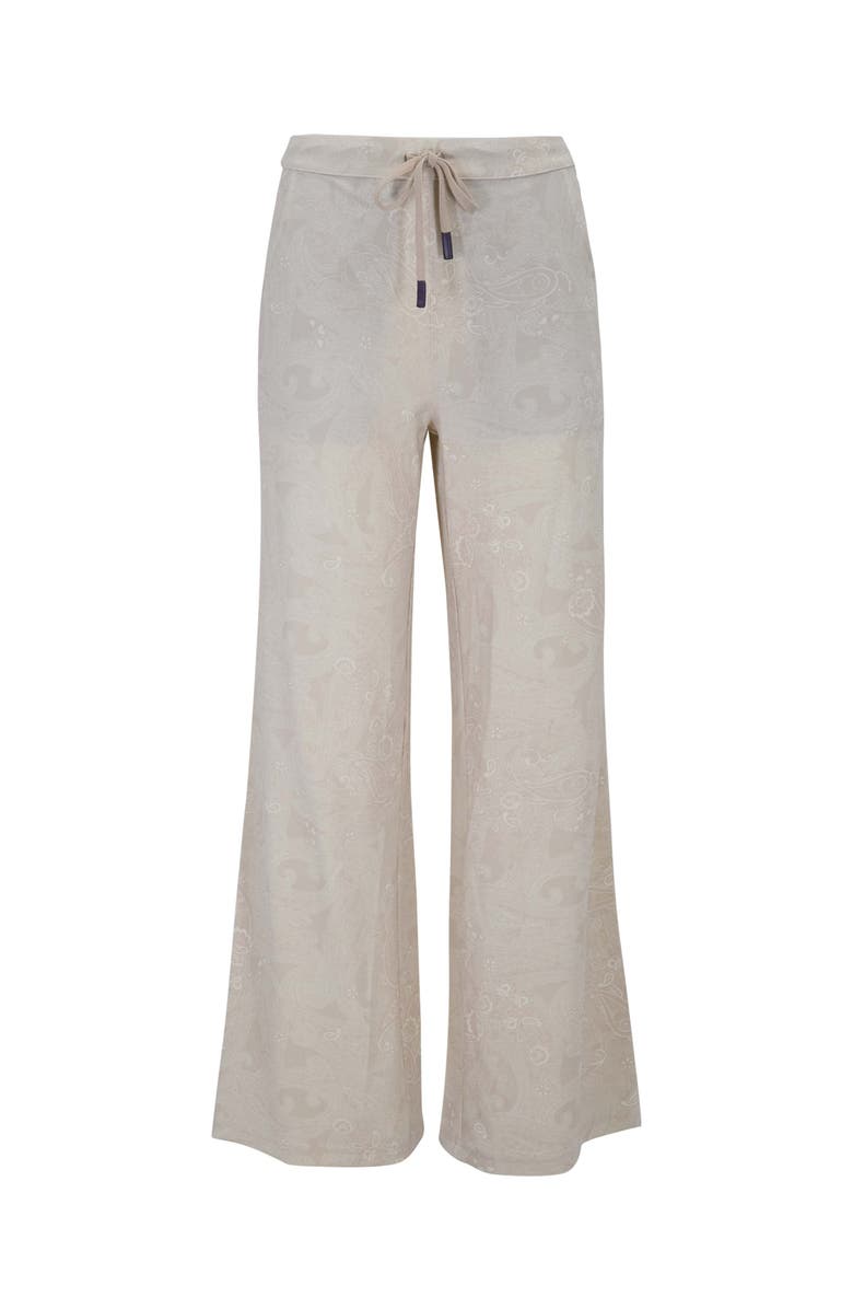 Lords of Harlech Paisley Explosion Womens Wide-Leg Pant, Main, color, Paisley Explosion Ivory