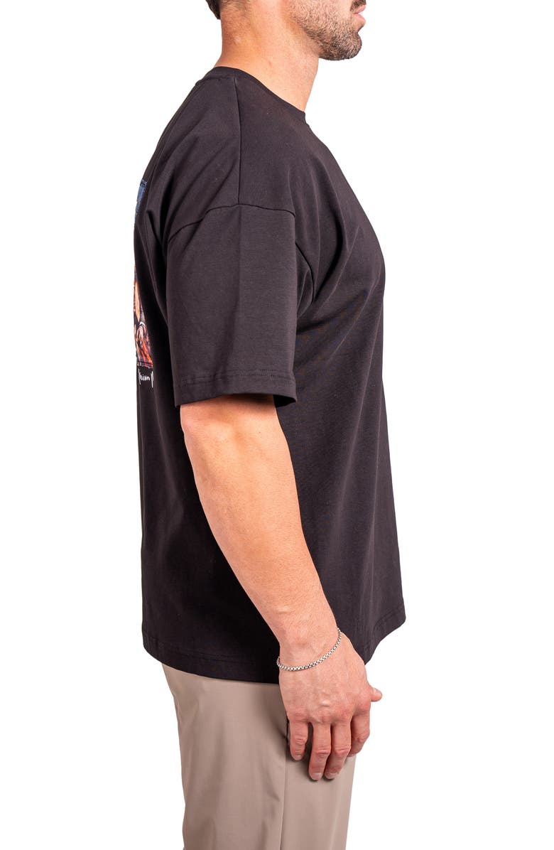 Maceoo Ascension Unleash Appliqué Cotton Graphic T-Shirt, Alternate, color, Brown