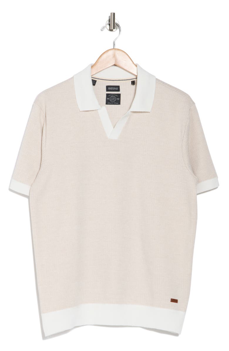 Buffalo Jeans Weesley Knit Polo, Alternate, color, Jute Combo