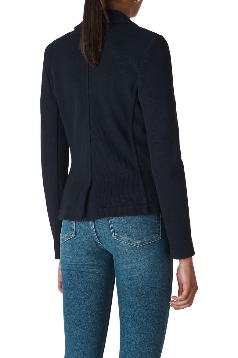 Slim Jersey Jacket, Alternate, color, NAVY