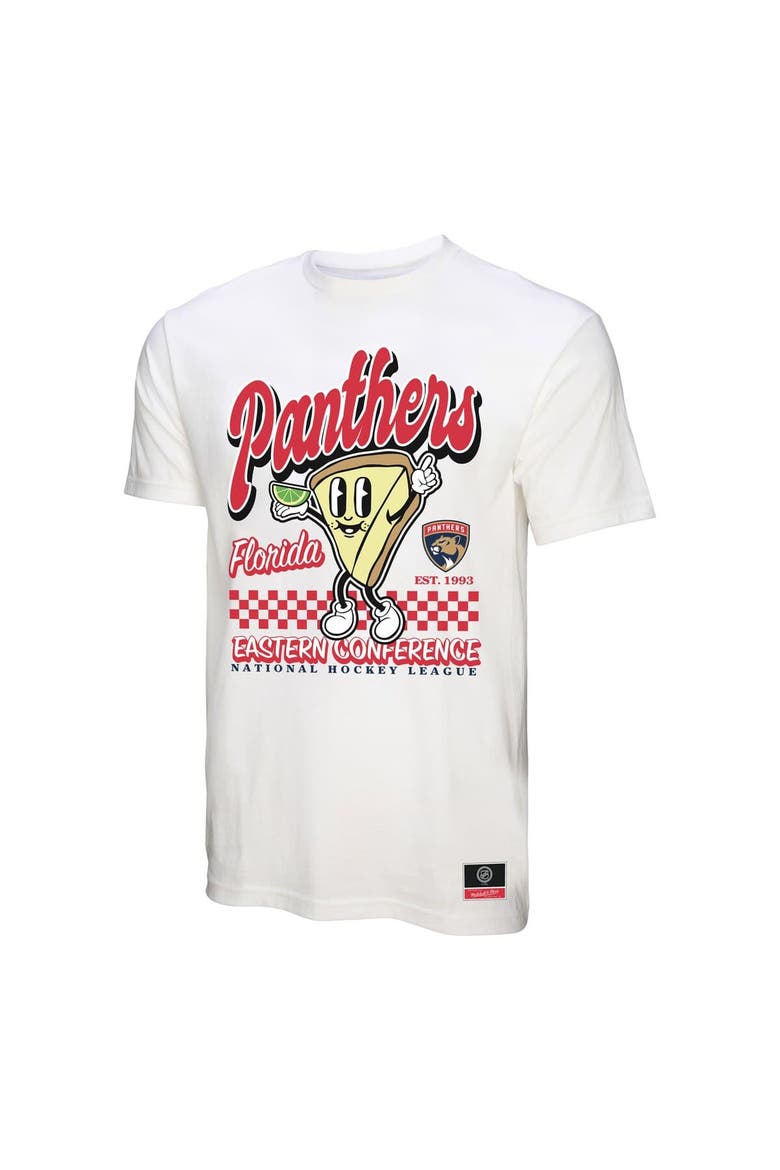 Men's Mitchell & Ness White Florida Panthers Local Food T-Shirt, Alternate, color, White