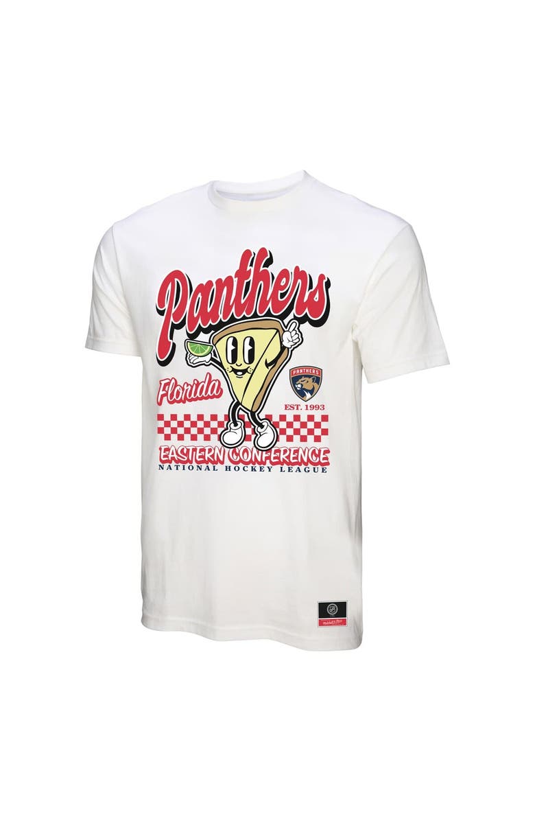 Mitchell & Ness Men's Mitchell & Ness White Florida Panthers Local Food T-Shirt, Alternate, color, White