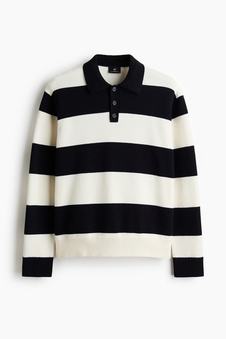 Relaxed Fit Polo Shirt, Alternate, color, Dark blue/striped