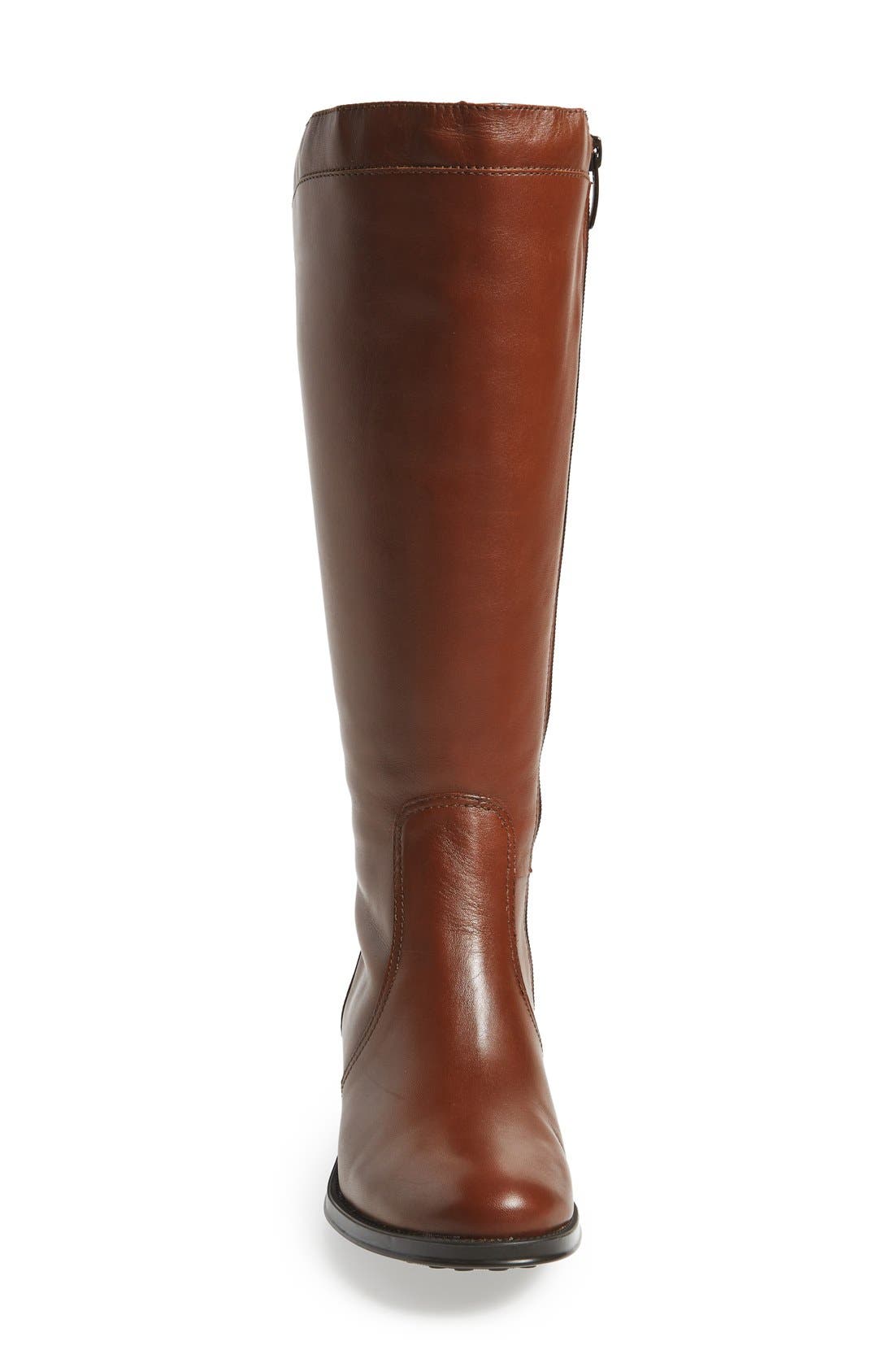 'Saddle Up' Waterproof Riding Boot, Alternate, color, COGNAC LEATHER