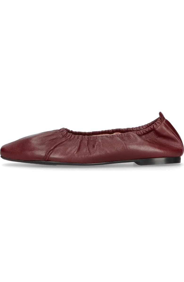 Pretty Ballerinas Rouched Ballet Flat, Main, color, Plum