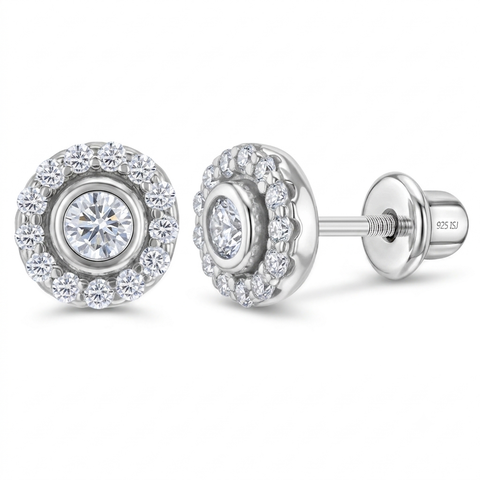 CZ Cluster Girl Earrings