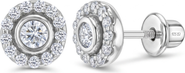 In Season Jewelry CZ Cluster Girl Earrings