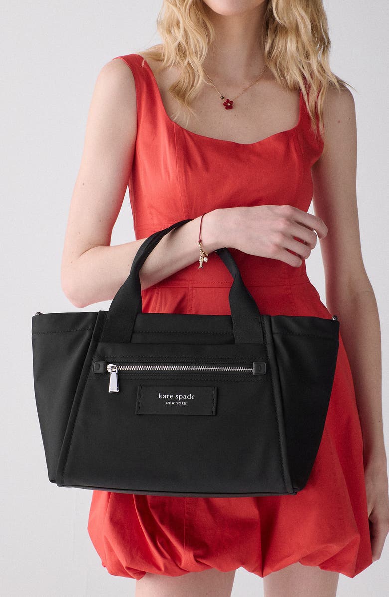 Kate Spade New York dash canvas tote, Alternate, color, Black