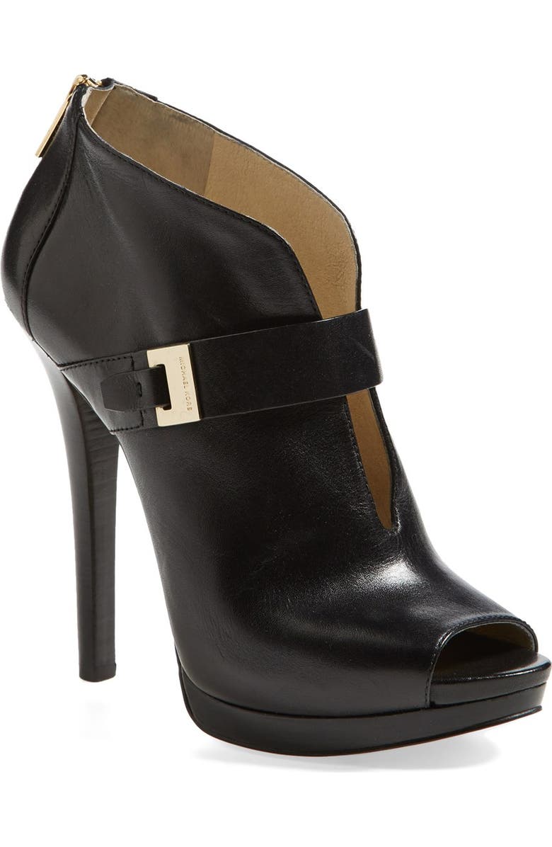 MICHAEL Michael Kors 'Guiliana' Peep Toe Bootie, Main, color,