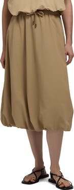 Hunter Bubble Hem Midi Skirt