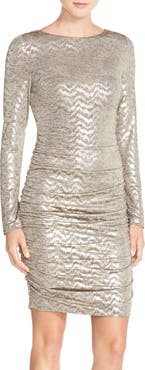 Vince Camuto Metallic Jersey Body-Con Dress