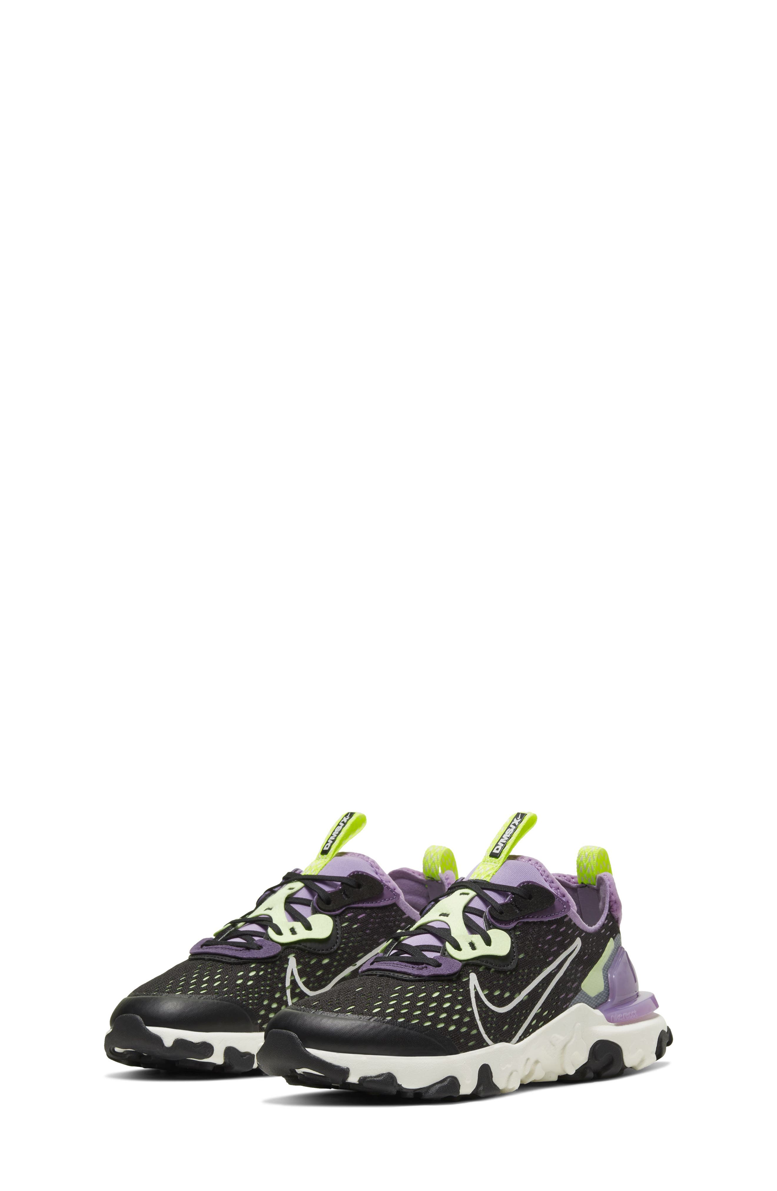 React Vision Sneaker, Main, color, BLACK/ GREY/ PURPLE/ SAIL