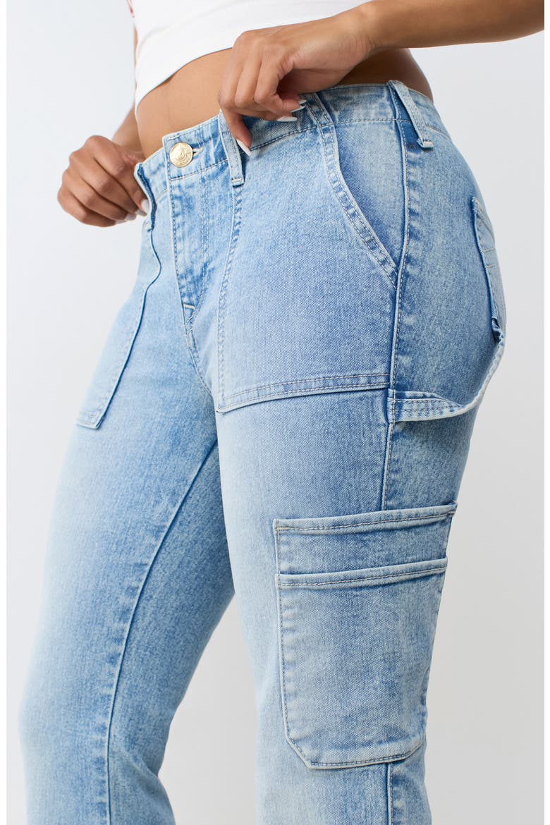 Becca Carpenter Bootcut Jeans, Alternate, color, LIGHT BLUE SUEDE WASH