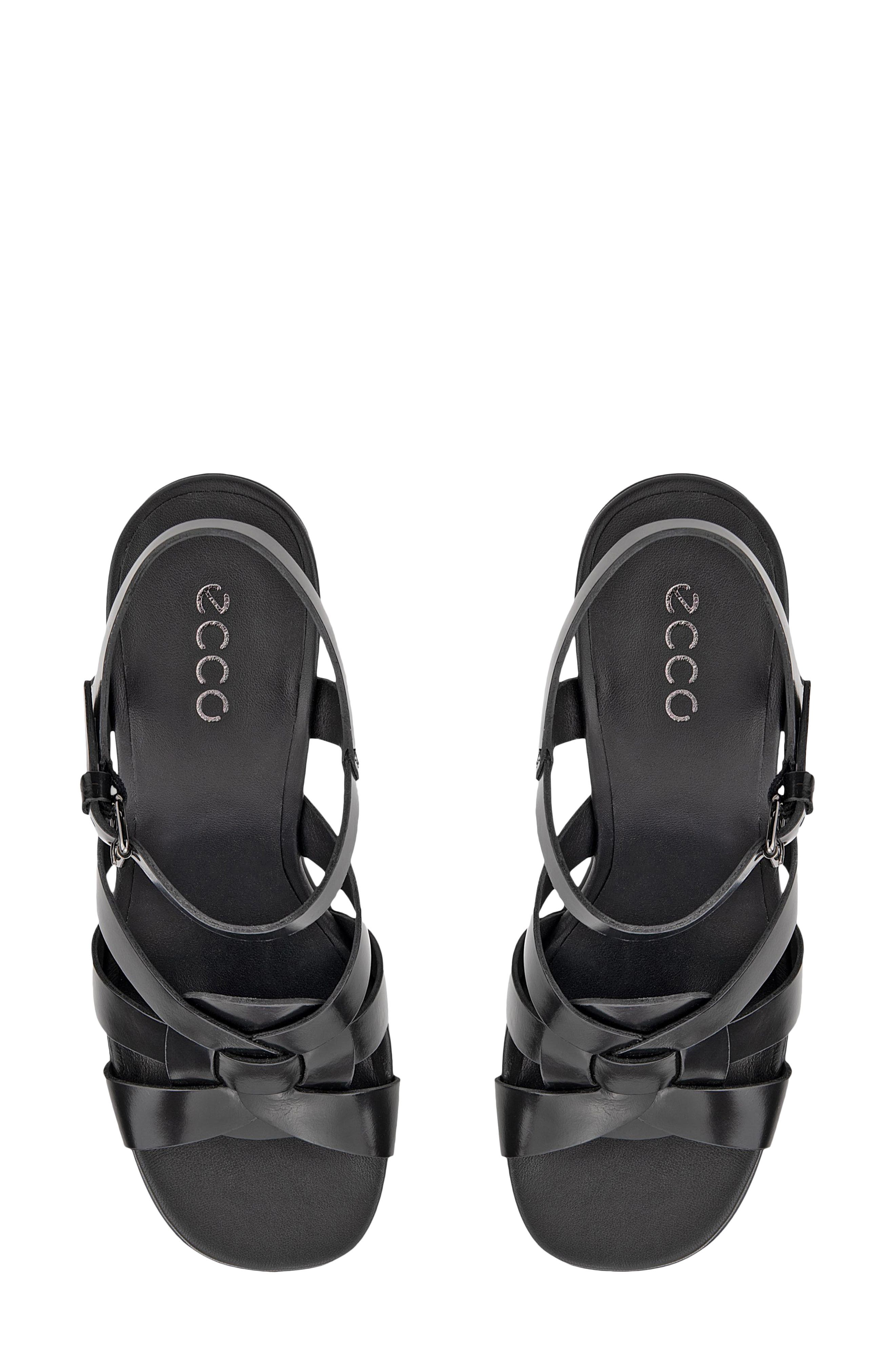 ECCO Sculpted Alba Block Heel Sandal, Alternate, color, Black