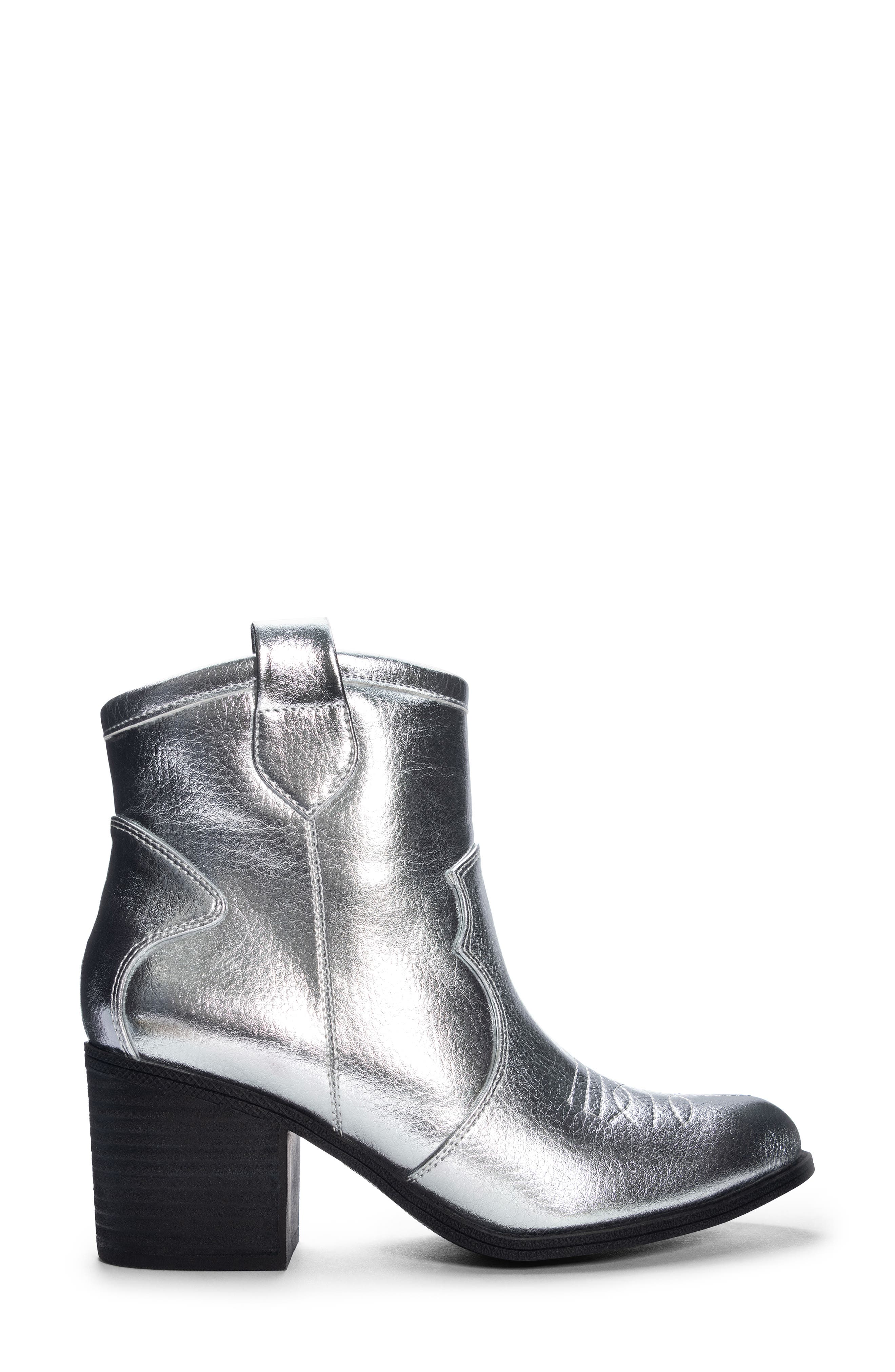 Unite Western Bootie, Alternate, color, SILVER
