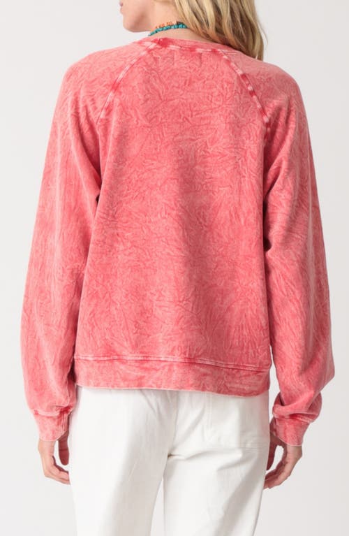 Electric & Rose Ronan Pima Cotton & Modal Sweatshirt In Red
