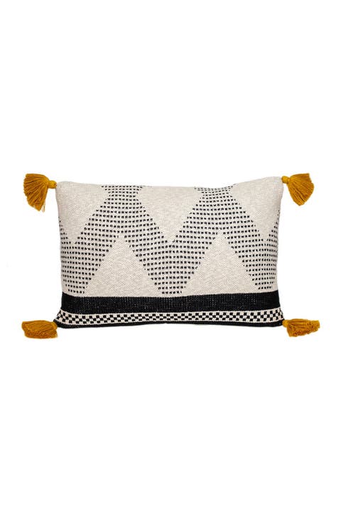 Kimmi Transitional Beige Throw Pillow