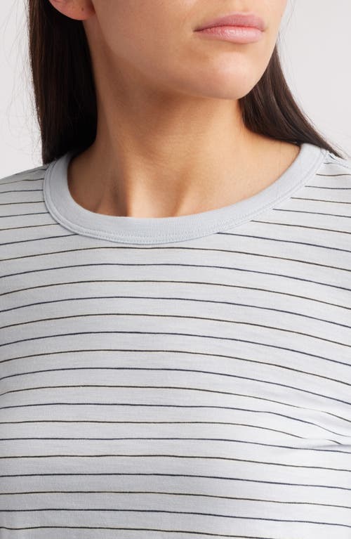 Rag & Bone The Slub Stripe Long Sleeve Cotton T-shirt In Multi