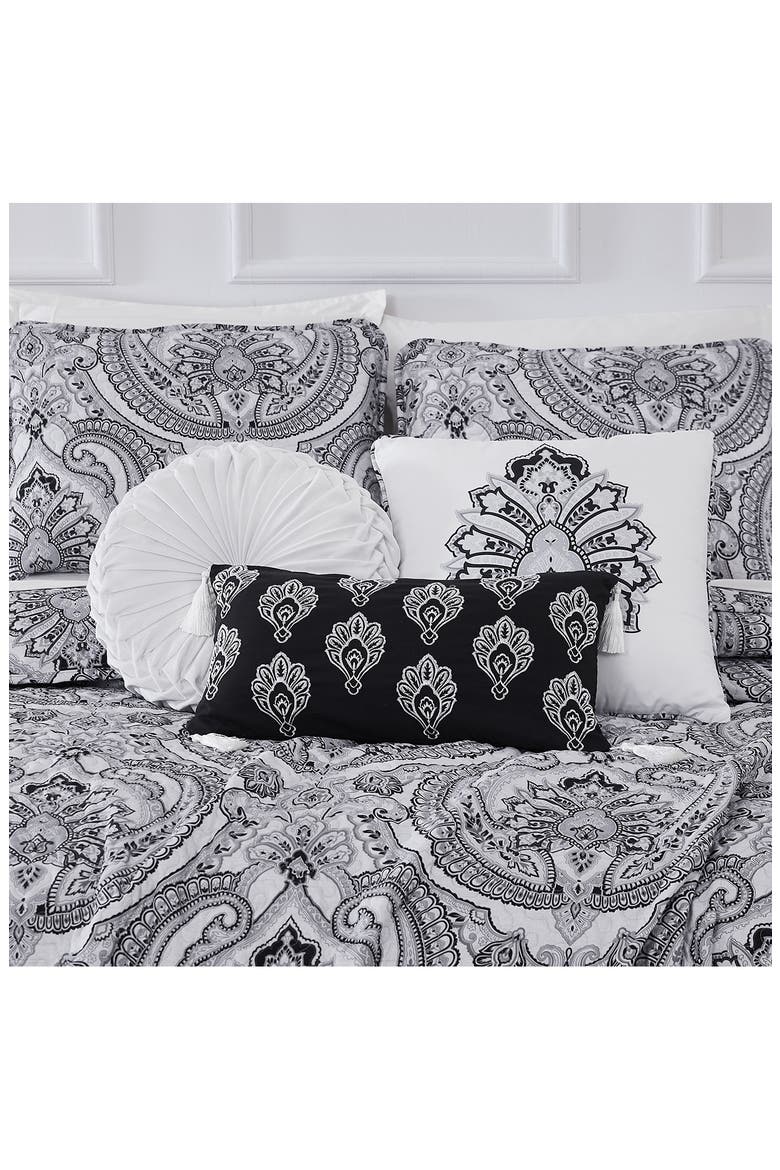 Pure Melody Quilt Bedding Set, Alternate, color, BLACK