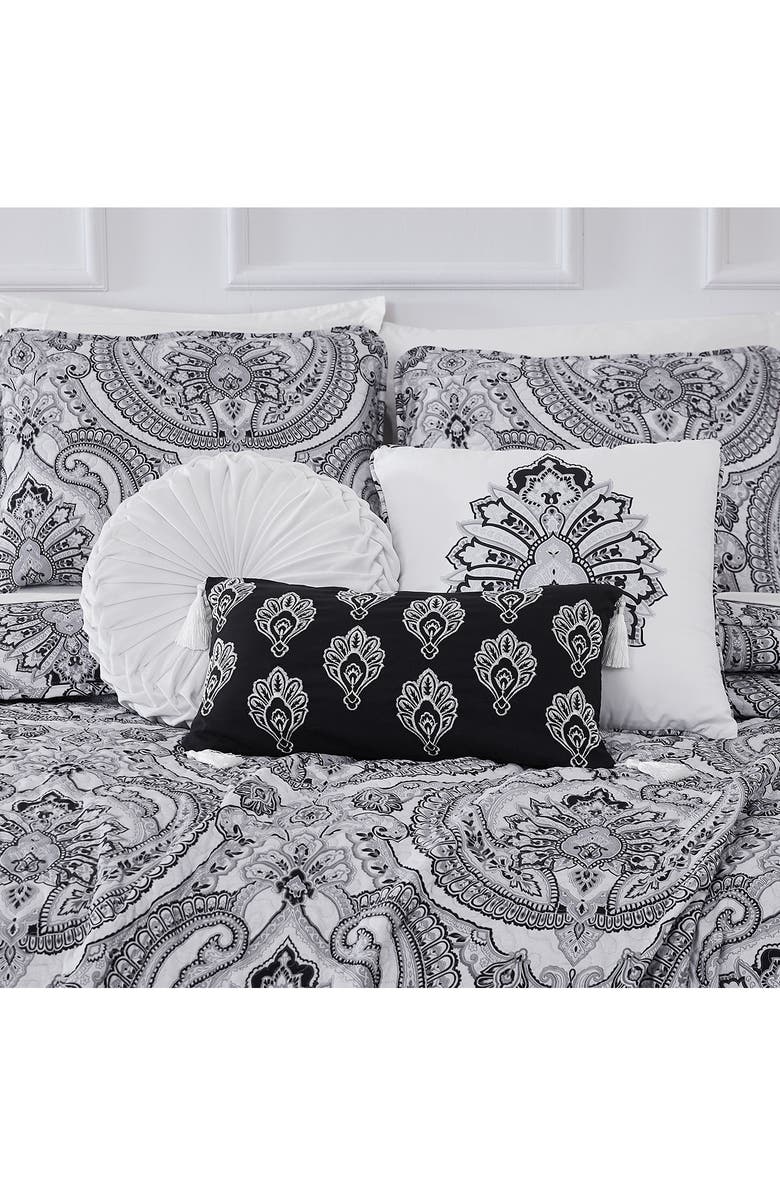 SOUTHSHORE FINE LINENS Pure Melody Quilt Bedding Set, Alternate, color, Black