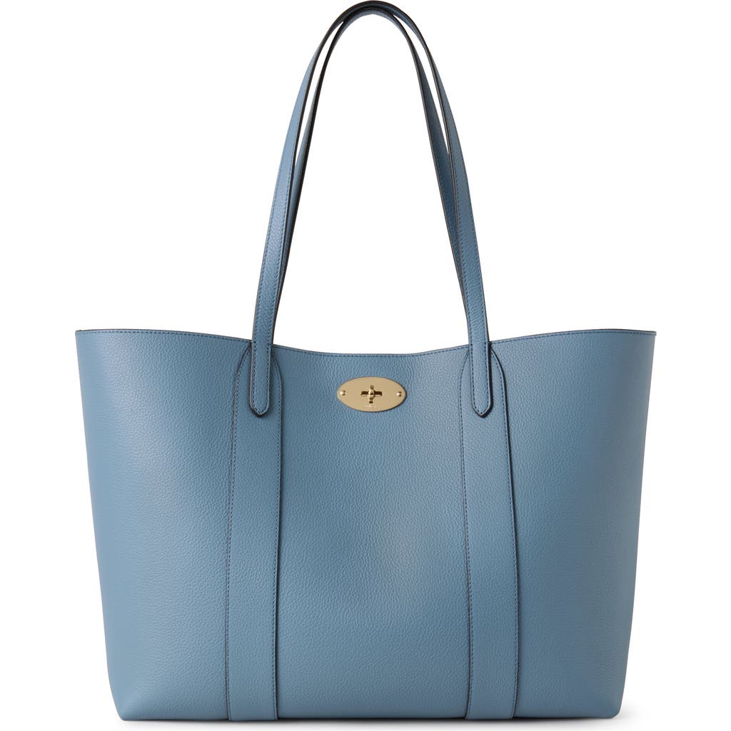 Mulberry Bayswater Leather Tote In Brighton Blue