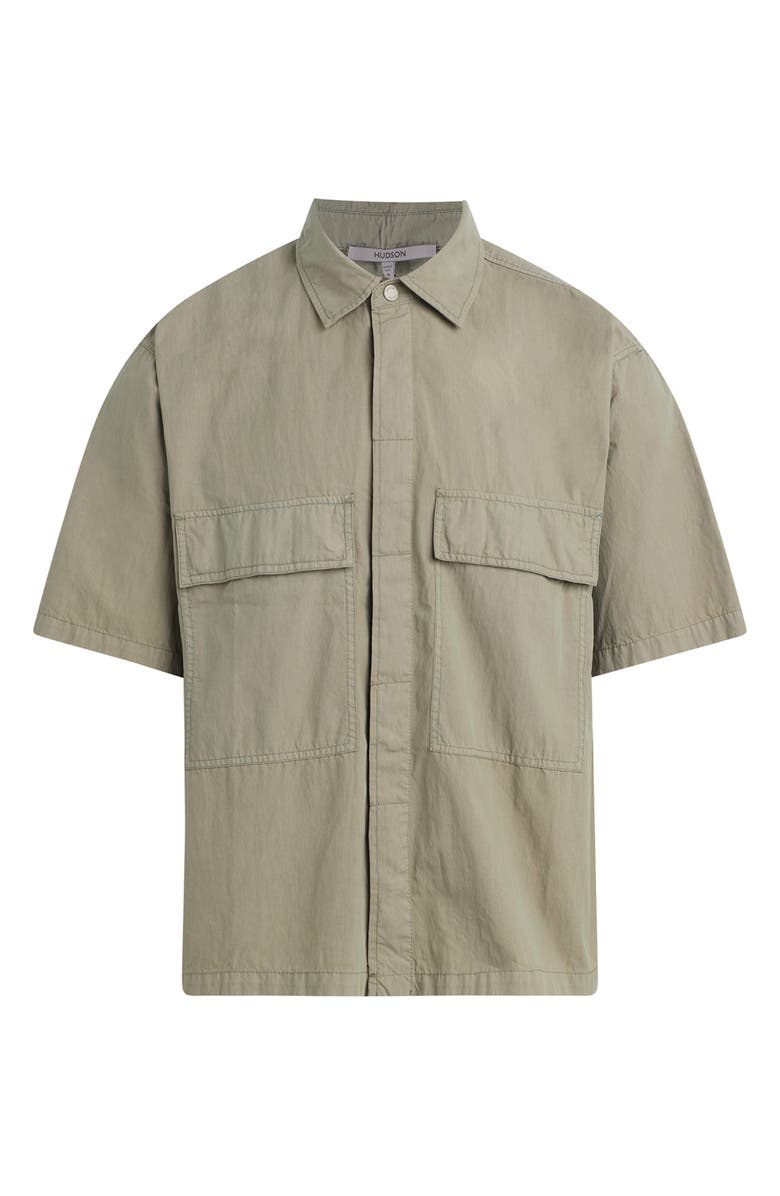Hudson Jeans Short Sleeve Utility Shirt, Alternate, color, Cactus