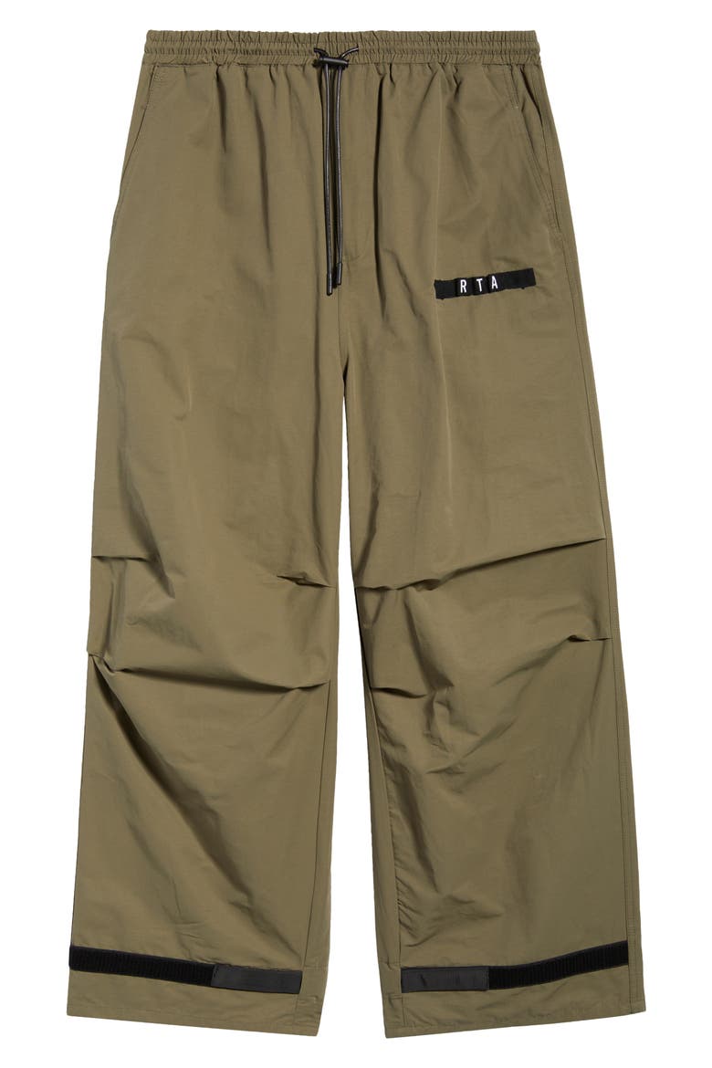 Frederic Oversize Parachute Pants, Alternate, color, DUSTY OLIVE