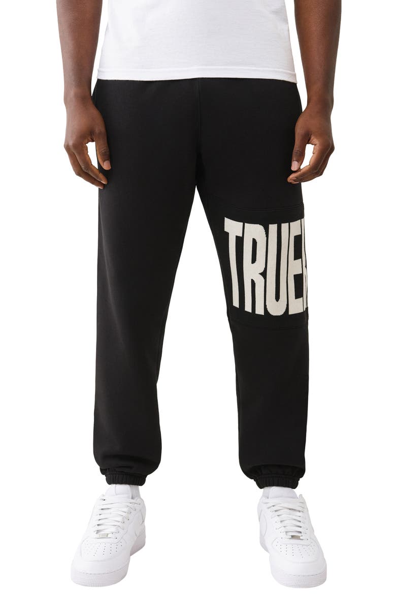 True Religion Standard Joggers, Main, color, Jet Black