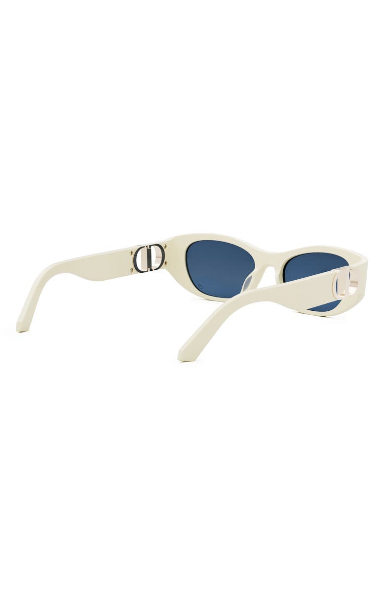 DIOR 30Montaigne S9U 54mm Square Sunglasses, Alternate, color, Ivory / Blue