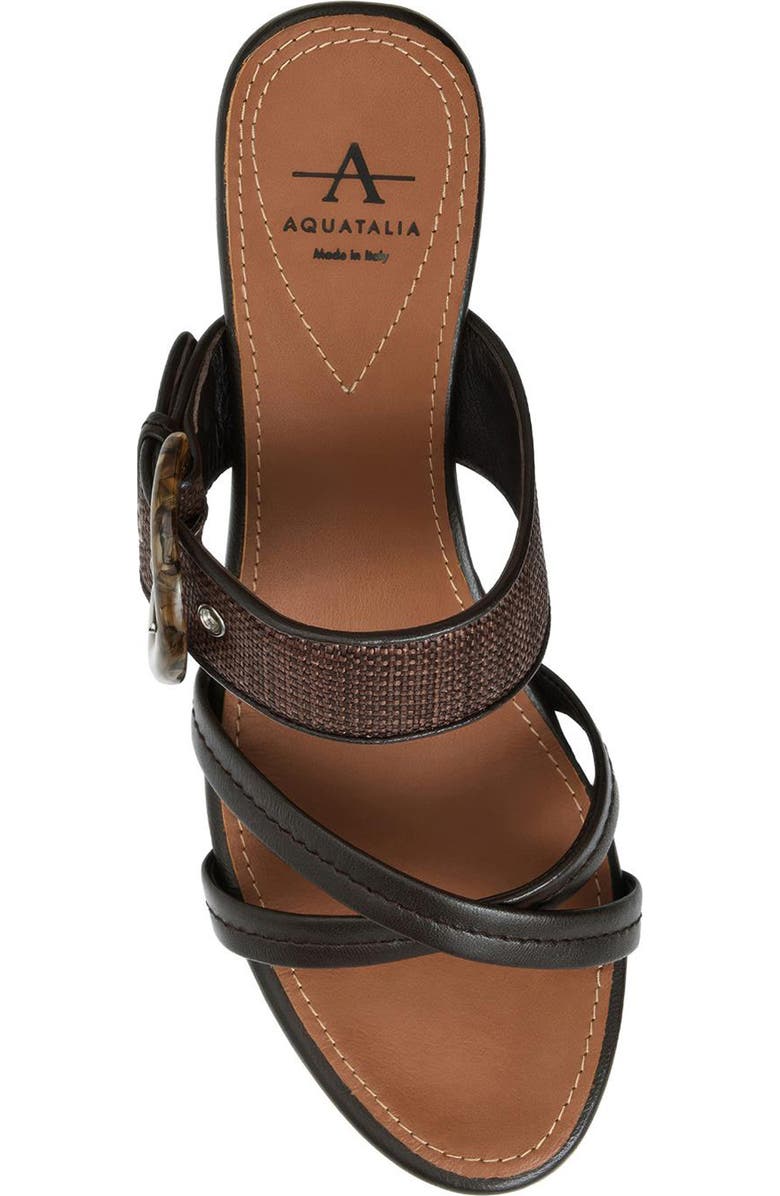 Aquatalia Bambi Weatherproof Kitten Heel Slide Sandal, Alternate, color, Espresso Multi