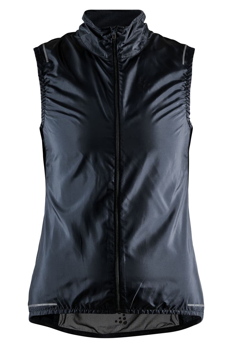 Essence Water Repellent Bike Vest, Alternate, color, BLACK
