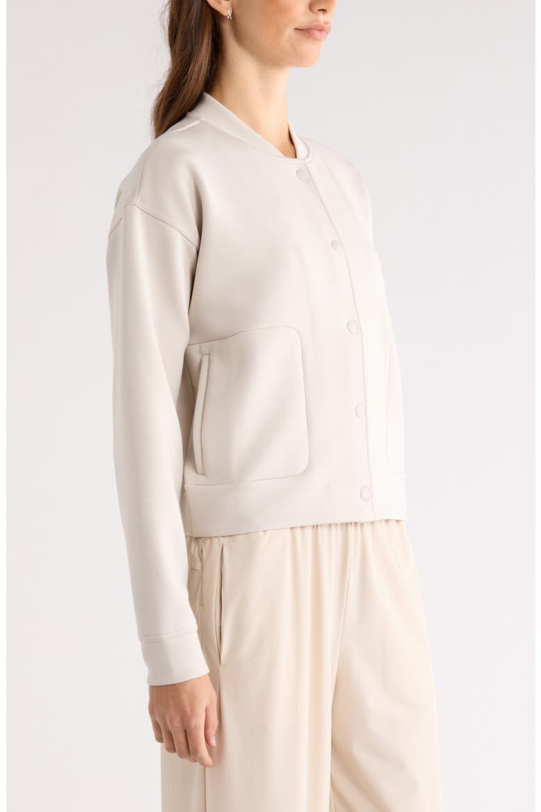 Ultra Luxe Snap Front Jacket, Alternate, color, GREY MOONBEAM