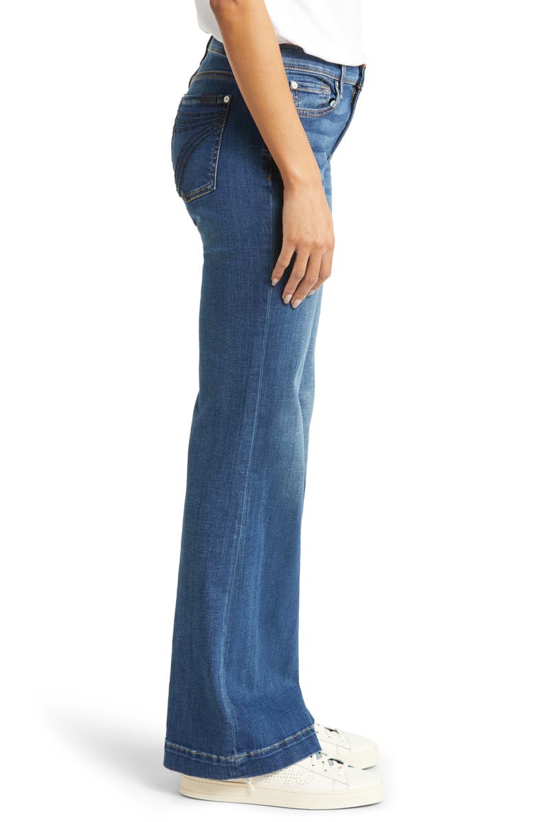 7 For All Mankind b(air) Dojo Tailorless Flare Jeans, Alternate, color, Medium Melrose