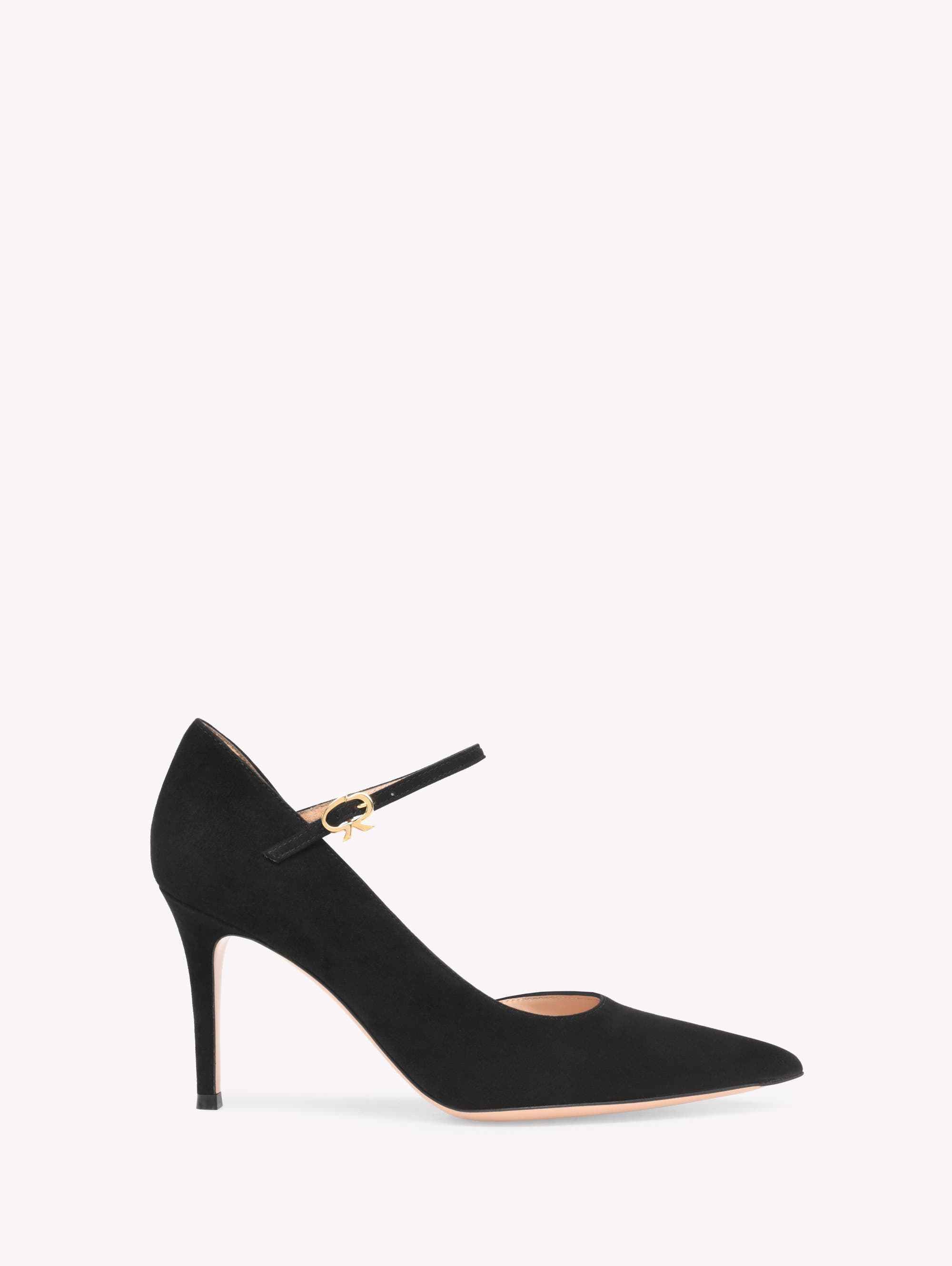 Gianvito Rossi Kelley Pump, Alternate, color, Black Suede