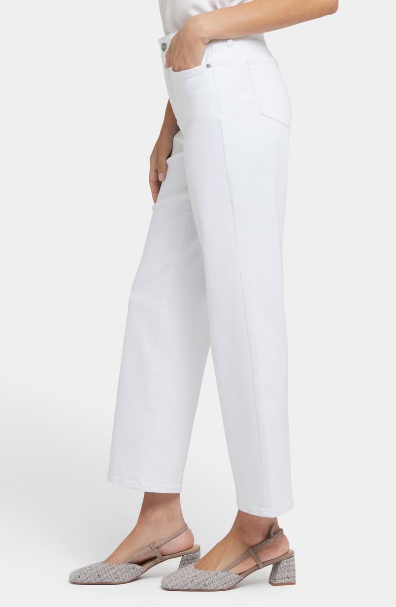 NYDJ Bailey Cool Embrace<sup>®</sup> High Waist Ankle Relaxed Straight Leg Jeans, Alternate, color, Optic White