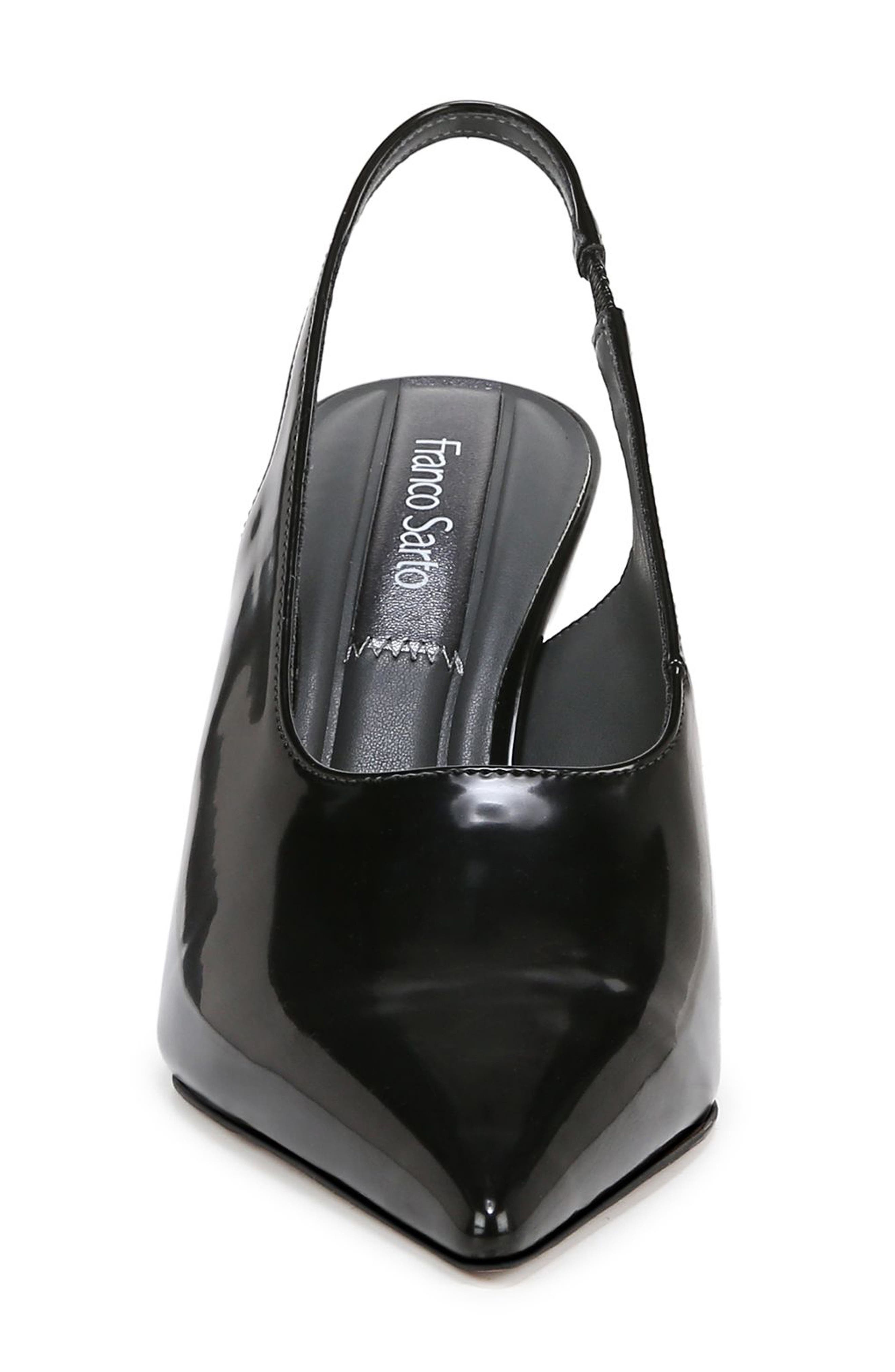 Franco Sarto Sorrento Slingback Pointed Toe Pump, Alternate, color, Black
