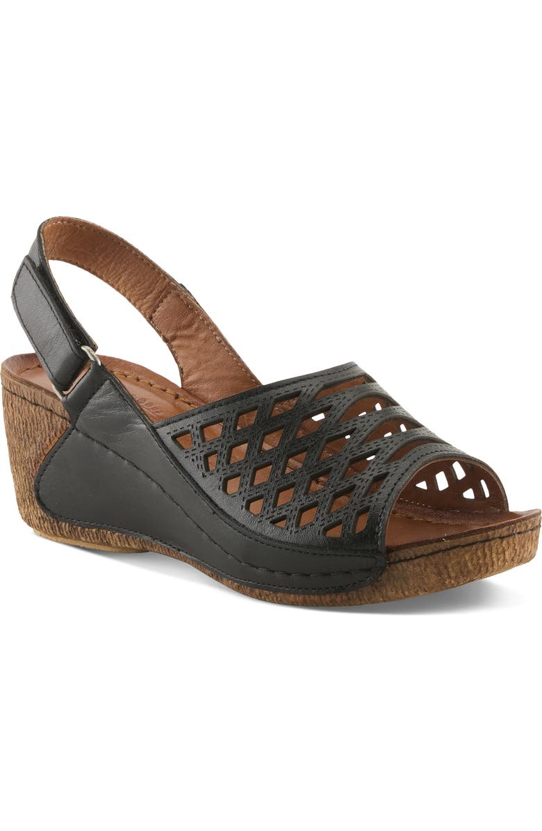 Spring Step Denair Sandal, Main, color, Black