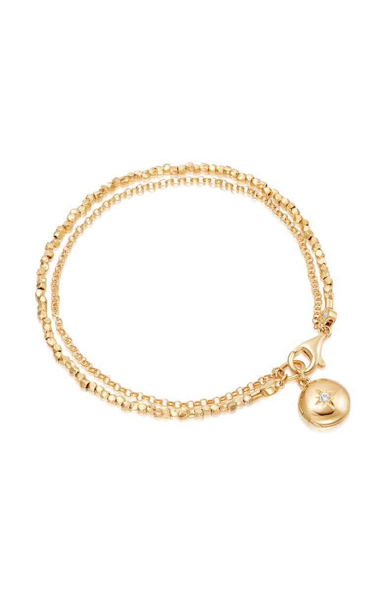 Astley Clarke Gold Biography Locket Bracelet, Main, color, Gold
